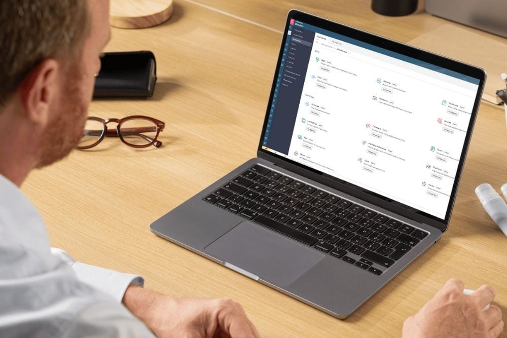 Man working on Zoho One